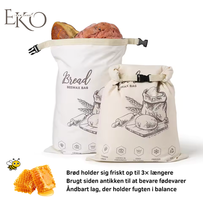 Økologisk bivoks brødpose – 100 % bomuld