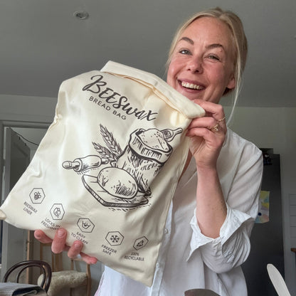 Økologisk bivoks brødpose – 100 % bomuld